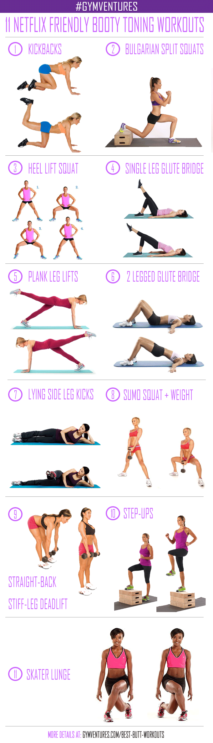 Best Butt Workouts You Can Do at Home [+INFOGRAPHIC]